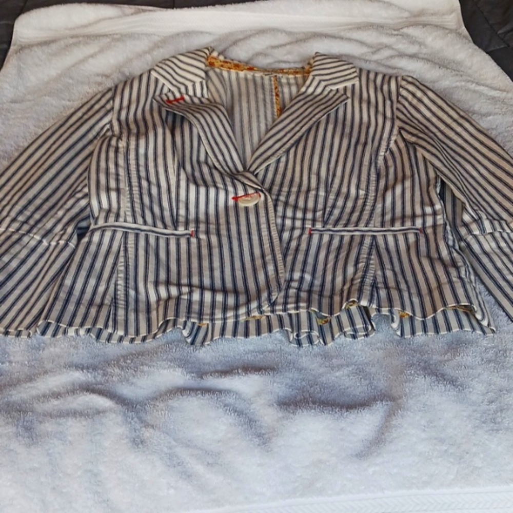 Cotton striped Blazer